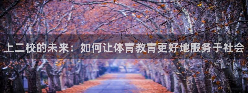 J9官网下载平台假的吗是真的吗吗:上二校的未来:如何让体育教